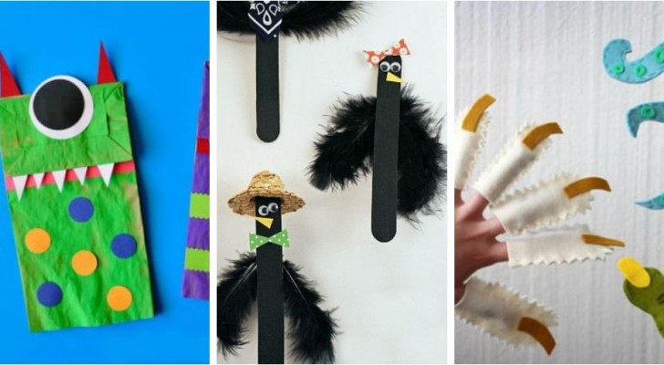 10 coloratissime marionette fai-da-te ideali da costruire insieme ai bambini