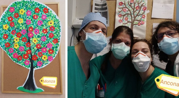 Negli ospedali arrivano gli "alberi della speranza": si aggiunge un fiore per ogni paziente dimesso