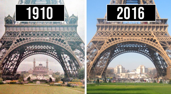 17 "voor en na" foto's die het verstrijken van de tijd van enkele van de beroemdste plaatsen ter wereld laten zien
