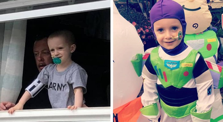 En cancersjuk pojke har tillbringat 3 år hemma och tittat på världen genom ett fönster, nu kan han äntligen gå ut