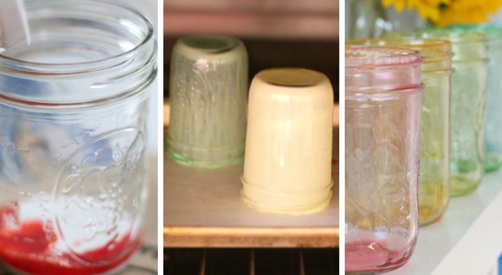 Il metodo passo dopo passo per colorare facilmente i barattoli di vetro rendendoli unici e originali