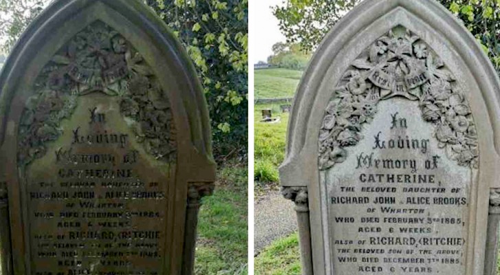 I samband med karantänen erbjöd sig en man att rengöra gravstenarna på kyrkogårdarna som just nu är tomma