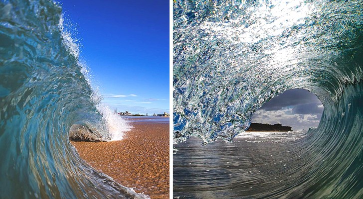 Un ragazzo riesce a immortalare le onde dell'oceano con foto che sembrano in continuo movimento