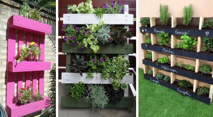 Haxnicks Portavasi Da Parete Per Giardino Verticale - Contiene 10 Vasi - Facile Installazione - Acciaio Verniciato, 170x12x10 Cm