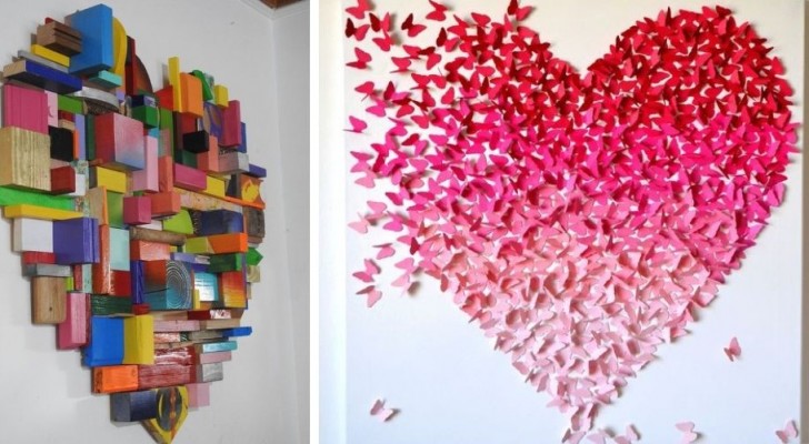 Riciclo creativo: 11 incantevoli decorazioni a forma di cuore da realizzare partendo da materiali di scarto
