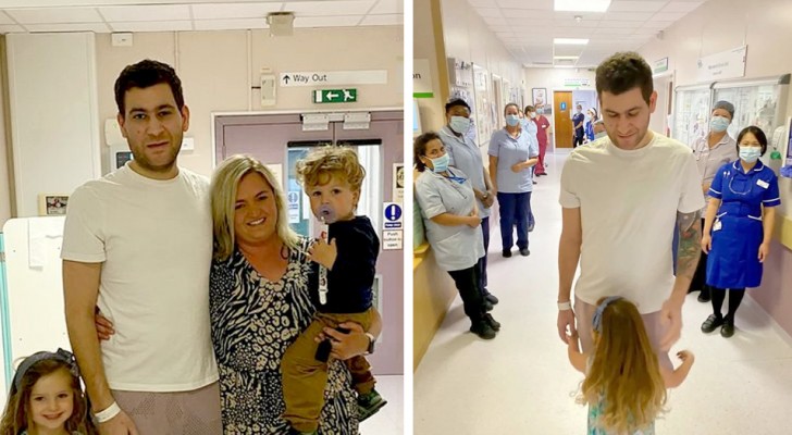 After 8 weeks on a ventilator, a dad is cured of Covid and returns in time for his son's birthday