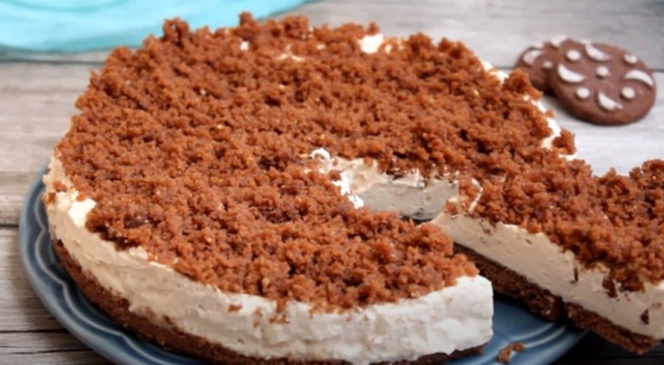 A chilled coffee cake to prepare in a few minutes: delicious, it doesn't even require baking