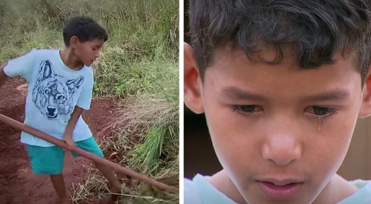 Il n'a que 10 ans mais il travaille sans relâche pour soutenir sa famille dans l'espoir de construire une meilleure maison