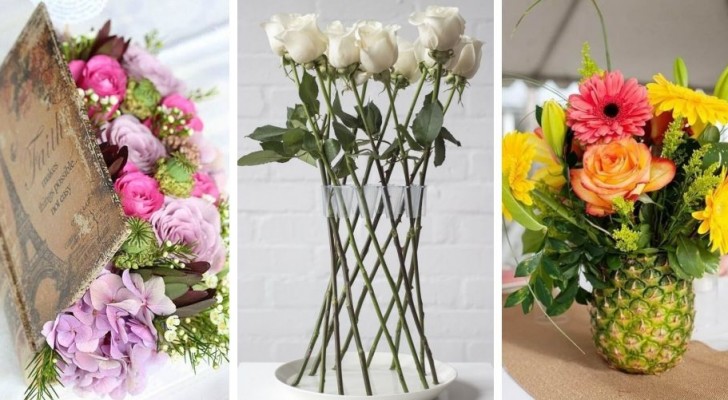 16 spunti incantevoli per disporre i fiori in casa creando composizioni scenografiche