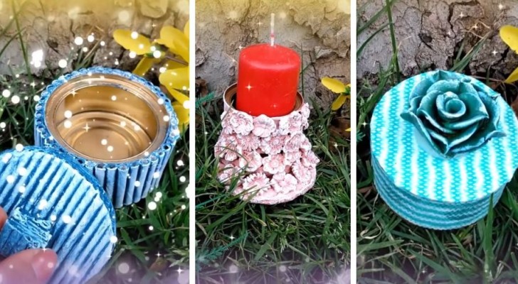 3 semplici progetti fai-da-te per riciclare lattine di tonno e creare splendide scatoline multiuso