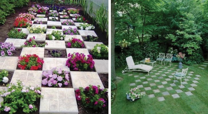 12 spunti creativi per arredare il giardino e organizzare gli spazi con le piastrelle da esterno