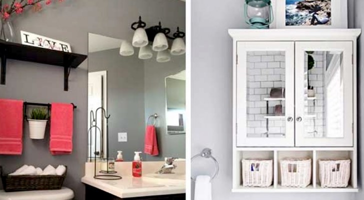 20 modi ingegnosi e originali per salvare tanto spazio all'interno del vostro bagno