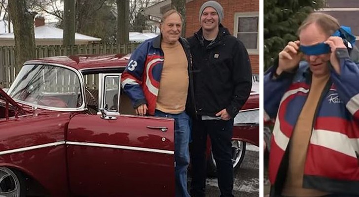 The grandson secretly restores his grandfather's old car: when he showed it to him, he almost fainted with joy