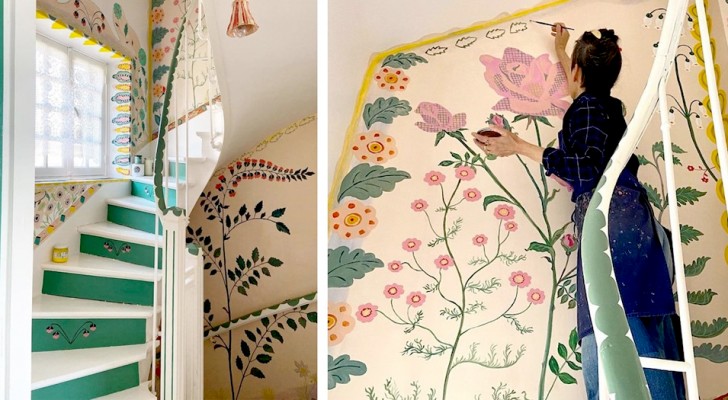 Diese Frau nutzte die Quarantäne, um ihr ganzes Haus in eine wunderbare Blumen- und Farbenpracht zu verwandeln
