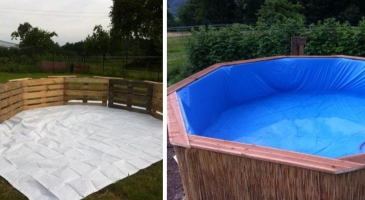 Il metodo fai-da-te per creare una bellissima piscina da giardino utilizzando i pallet