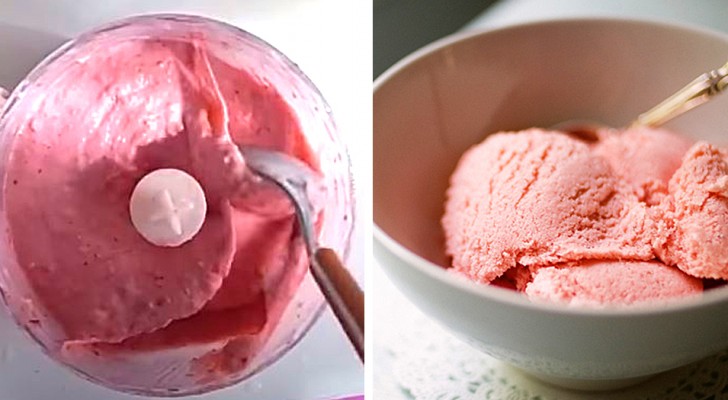 Un gelato fatto in casa con 3 ingredienti, senza lattosio né grassi: l'ideale per una pausa fresca e leggera