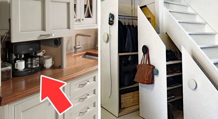 15 soluzioni eleganti e ingegnose per nascondere gli oggetti in casa e guadagnare spazio prezioso