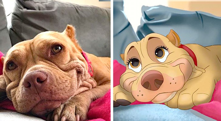 Ein Mädchen verwandelt Haustiere in Disney-Figuren: Ihre Zeichnungen versetzen uns in die Kindheit zurück