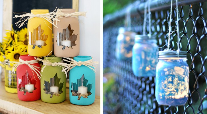12 spunti creativi per riciclare i barattoli di vetro e trasformarli in originalissime lanterne