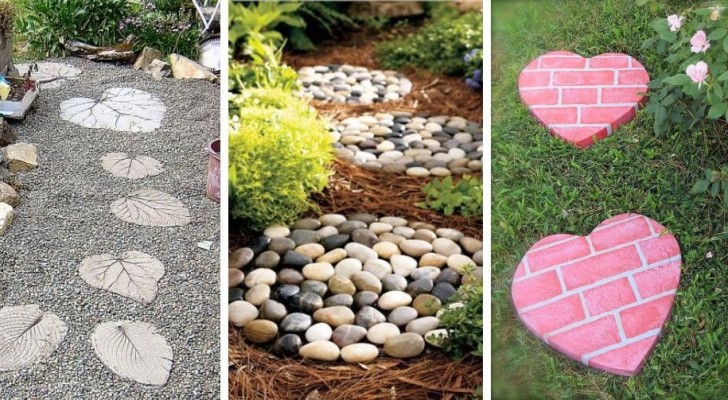 10 tecniche fai-da-te per realizzare originali piastrelle con cui dar vita a fantastici percorsi in giardino