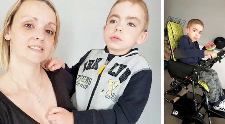 Han stjäl en 9-årig handikappad pojkes rullstol, identifieras och arresteras