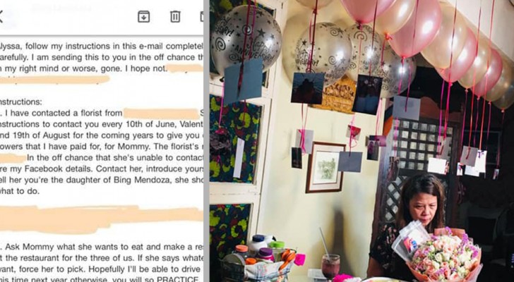 Elle reçoit un email de son père décédé 10 mois plus tôt : il contenait des instructions pour célébrer les noces d'argent