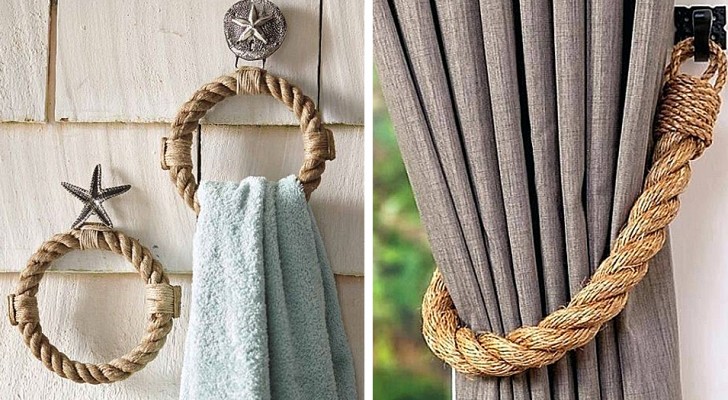 10 idee affascinanti per arredare con la corda e dare agli ambienti uno stile rustico ma elegante