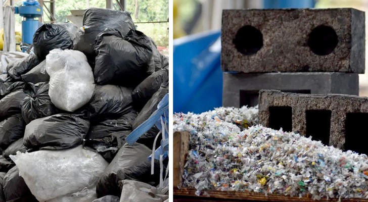 Azienda crea dei mattoni con sabbia e plastica riciclata: riducono lo spreco di risorse dell'80%