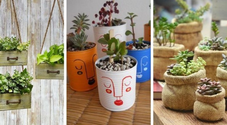 11 idées originales pour décorer de vieux objets et les transformer en vases et jardinières fantastiques
