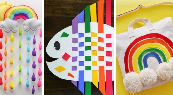 10 fantastici lavoretti fai-da-te a tema arcobaleno ideali per bambini e adulti
