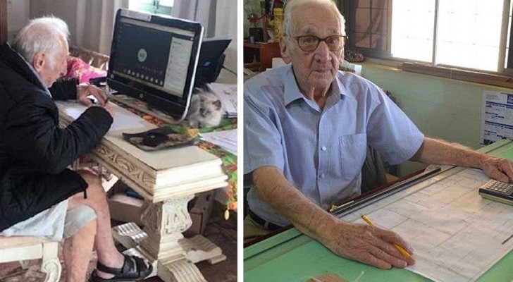 Il a 92 ans et fréquente toujours l'université : son rêve est de devenir architecte