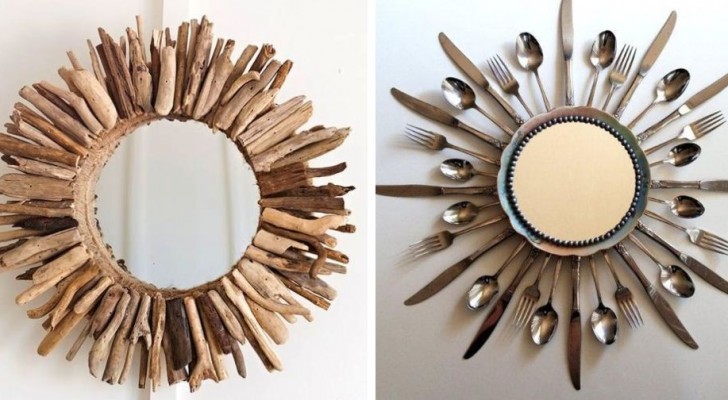 15 semplici tecniche fai-da-te per creare fantastiche cornici con cui personalizzare i vostri specchi
