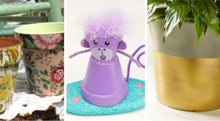 8 tecniche super-facili per decorare i vasi di terracotta con gusto e originalità