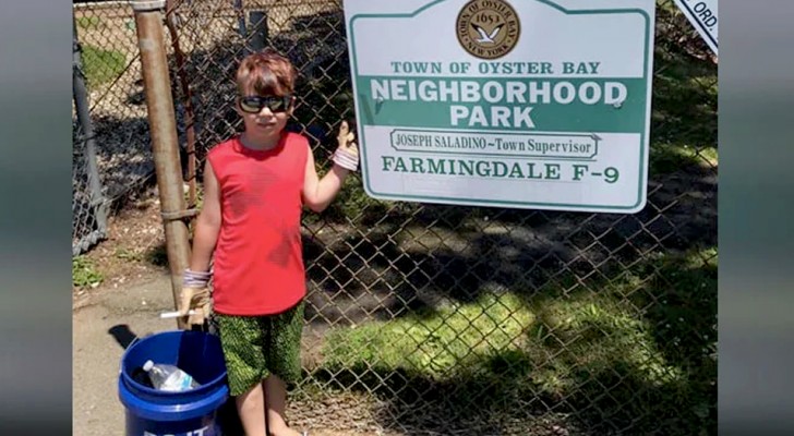 Un bimbo di 6 anni rinuncia a un viaggio estivo per ripulire la sua città dai rifiuti