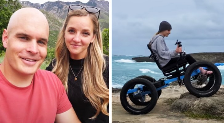 Cet homme a créé un fauteuil roulant "tout-terrain" pour sa petite amie à mobilité réduite : un geste d'amour utile