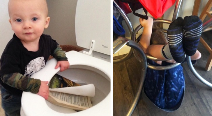 13 funny photos of unmanageable children who gave their parents a hard time