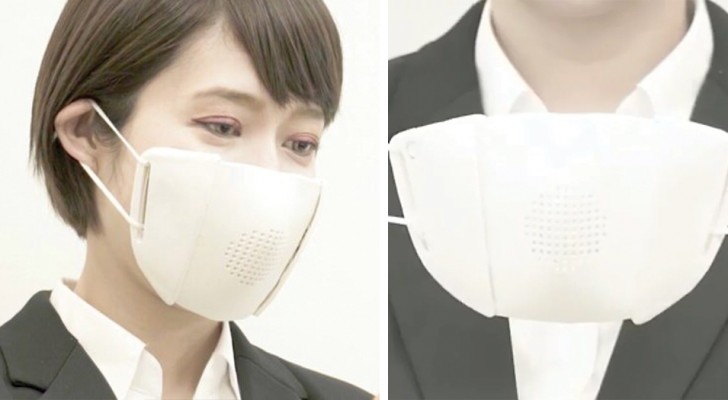 Una startup giapponese ha inventato una mascherina che amplifica la voce di chi la indossa