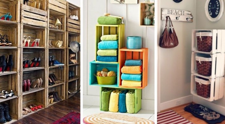 12 idées très colorées pour meubler n'importe quelle pièce de la maison en recyclant les caisses en bois