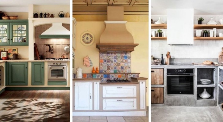 10 irresistibili allestimenti per cucine in muratura, rustiche e moderne
