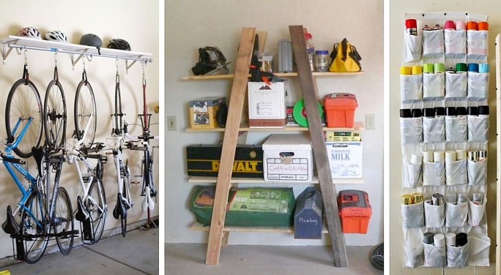 12 soluzioni brillanti per organizzare al meglio gli spazi del garage e trovare un posto a tutto
