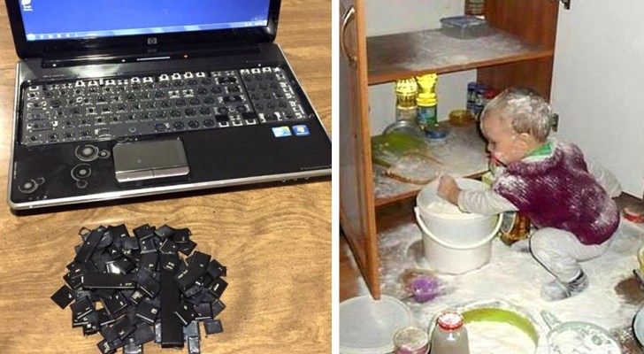 15 funny photos which prove that children can be a real destructive force
