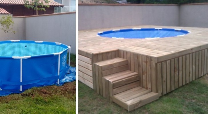 Il metodo fai da te per costruire un bordo di rivestimento per piscine da esterno con il pallet