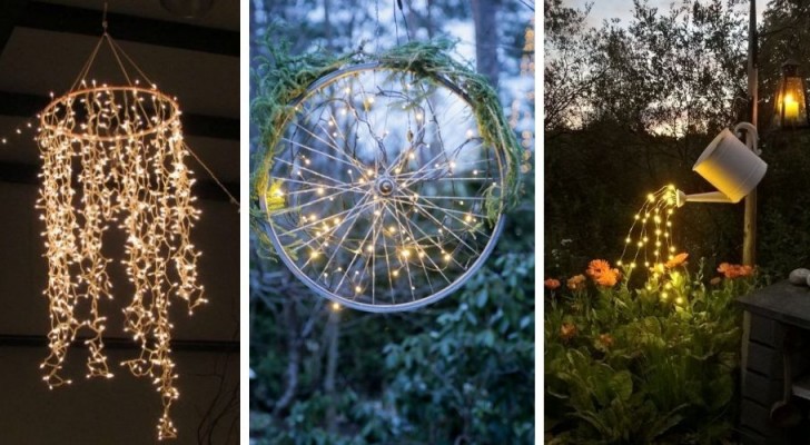 10 soluzioni di fai da te per illuminare il giardino con soluzioni originali e bellissime