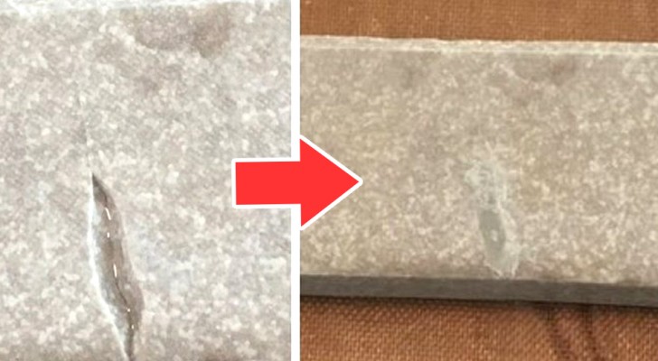 De snelle en eenvoudigste methode om de gebarsten keramische tegels te repareren met lijm en bicarbonaat 