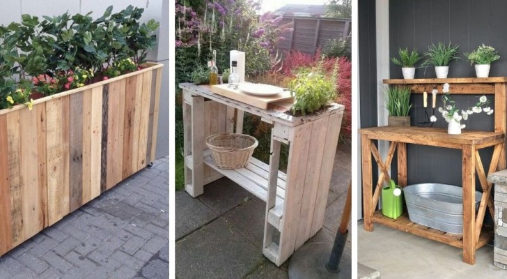 10 mobili da giardino pratici e ingegnosi da realizzare riciclando il legno dei pallet