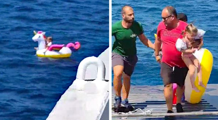 Une petite fille est emportée en mer sur sa licorne gonflable : elle est sauvée par un ferry