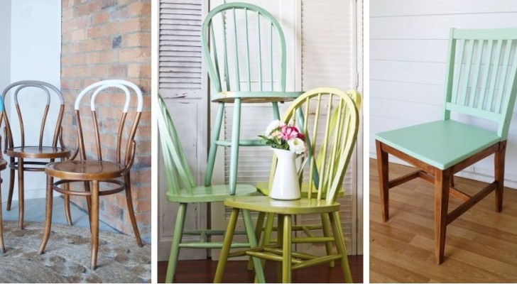 11 idee una più bella dell'altra per dare nuova vita alle vecchie sedie dipingendole in modo creativo