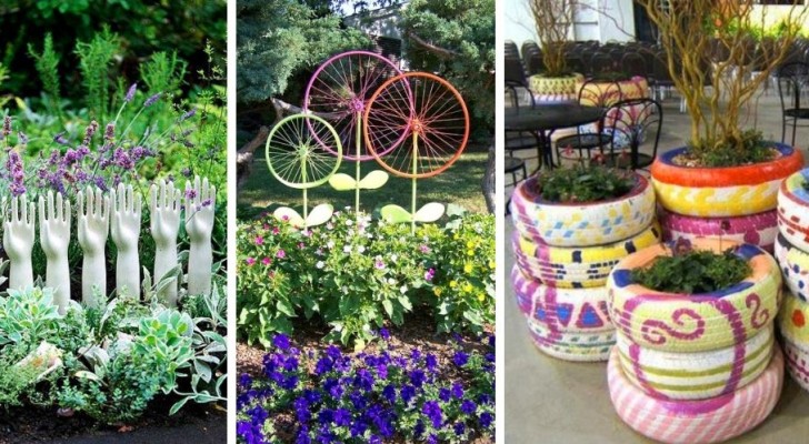 Giardino e riciclo: gli spunti più creativi per decorare i nostri spazi esterni riutilizzando vecchi oggetti