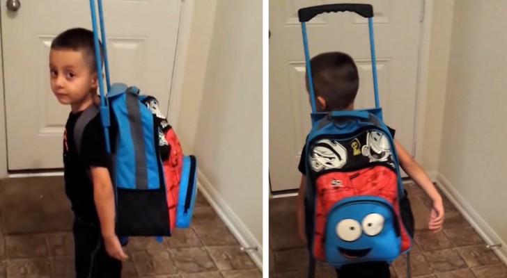 His mother grounded him: he filled his backpack with toys and decided to leave home