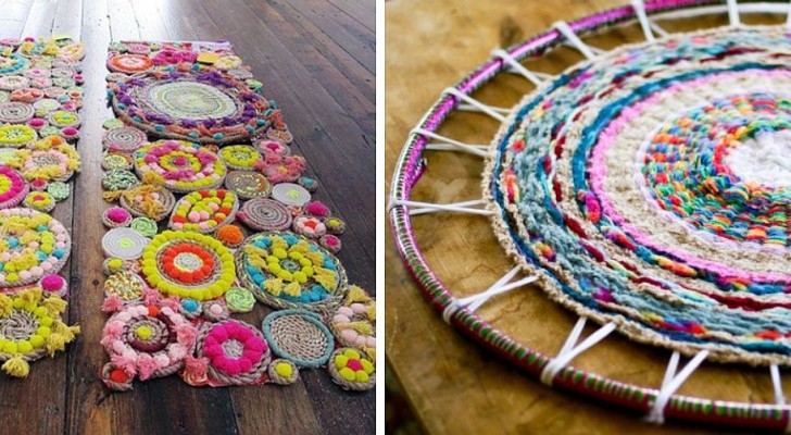9 metodi ingegnosi per realizzare tappeti colorati e personalizzati dall'aspetto unico